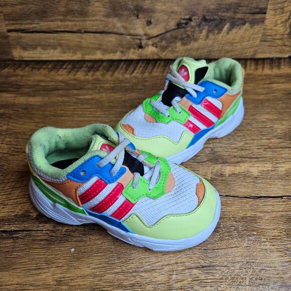 Adidas Yung 96d Multicolor Slip on Sneaker sz 6 kids - Picture 2 of 10